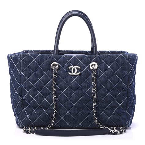 chanel personal shopper tote|Chanel denim shopping tote.